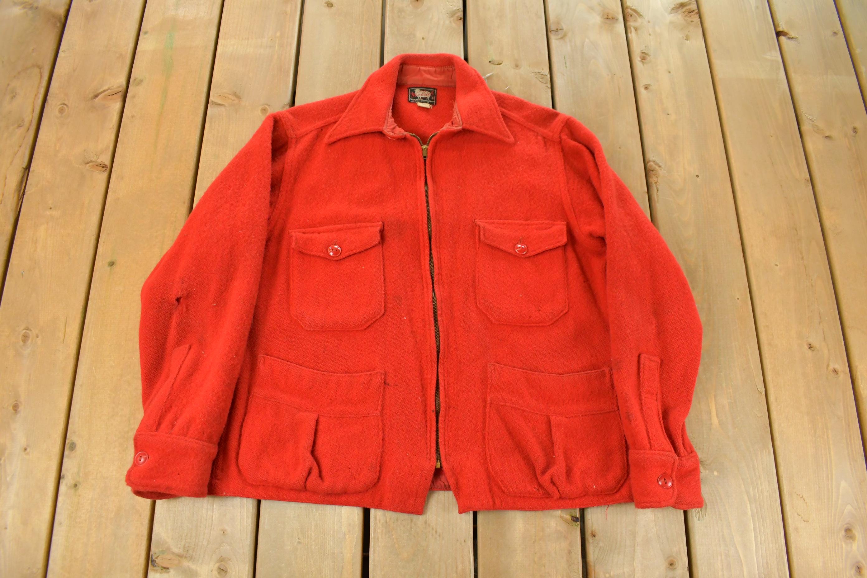Vintage 1950s Woolrich Wool Hunting Jacket Men's Medium