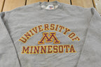 Vintage 1990s Jerzees University of Minnesota Collegiate Crewneck / Men's M / NCAA Sweatshirt / Sportswear / Americana