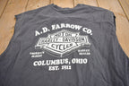 Vintage 1997 A.D. Farrow Co Harley Davidson Columbus Ohio T-Shirt