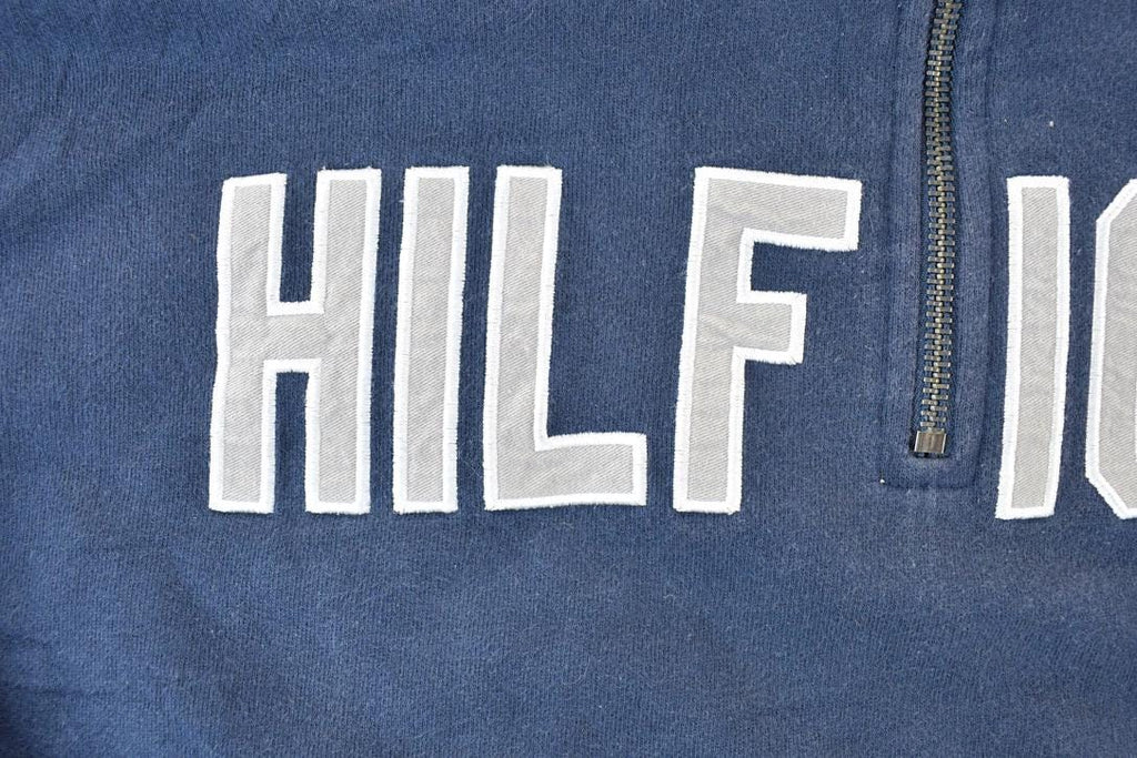 Vintage 1990s Tommy Hilfiger Quarter Button Crewneck Sweatshirt