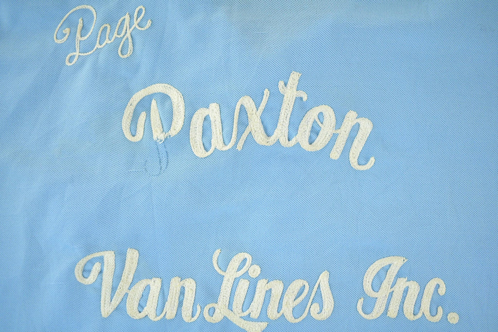 Vintage 1960s 1970s Poly Knit Chain Stitched Polo Button Up Bowler Shirt Men's XL