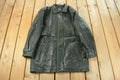 Vintage 1980s Ocean West Leather Long Coat Women's Large