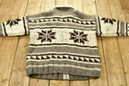 Vintage 1990s Heavy Weight Aztec Pattern Canadian Knitted Sweater