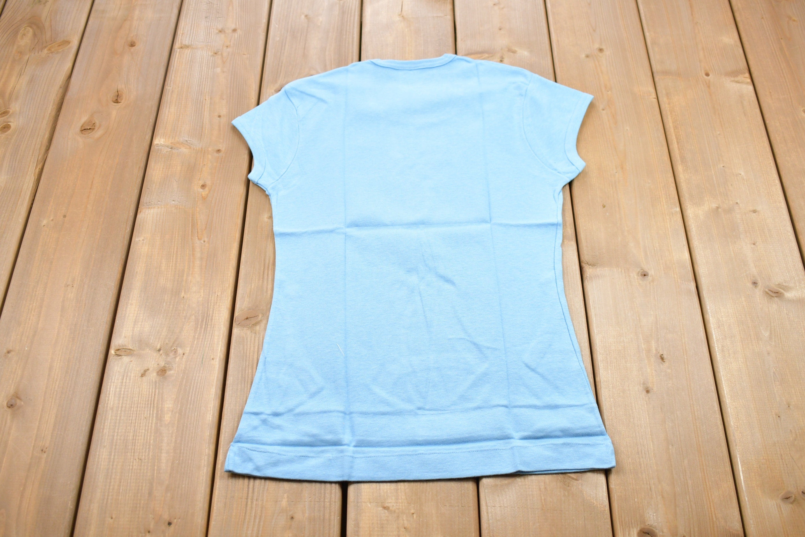 Vintage 1970s Basic Blue T-Shirt