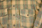 Vintage 1980s Wool Plaid Outdoorsman Heavyweight Button Up Shirt Men's M