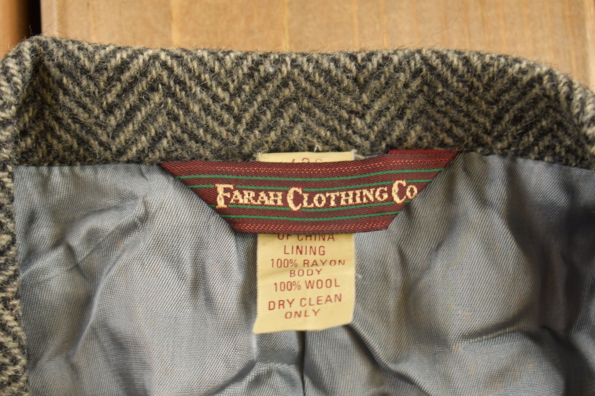 Vintage 1990s Farah Wool Blazer Jacket