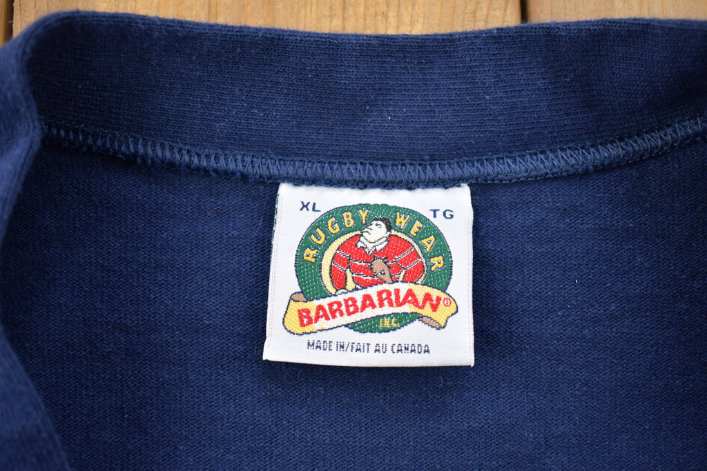 Vintage 1990s Barbarian Cardigan Sweater / Vintage Cardigan / Button Up / Blank Cardigan / Made In USA / 90s Barbarian / School Cardigan