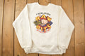 Vintage 1990s 'I Qualified For Raw Bits Oat Hulls And Wheat Chaff' Crewneck Sweatshirt