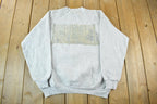 Vintage 1990s Wolf Nature Crewneck Sweatshirt Men's Large
