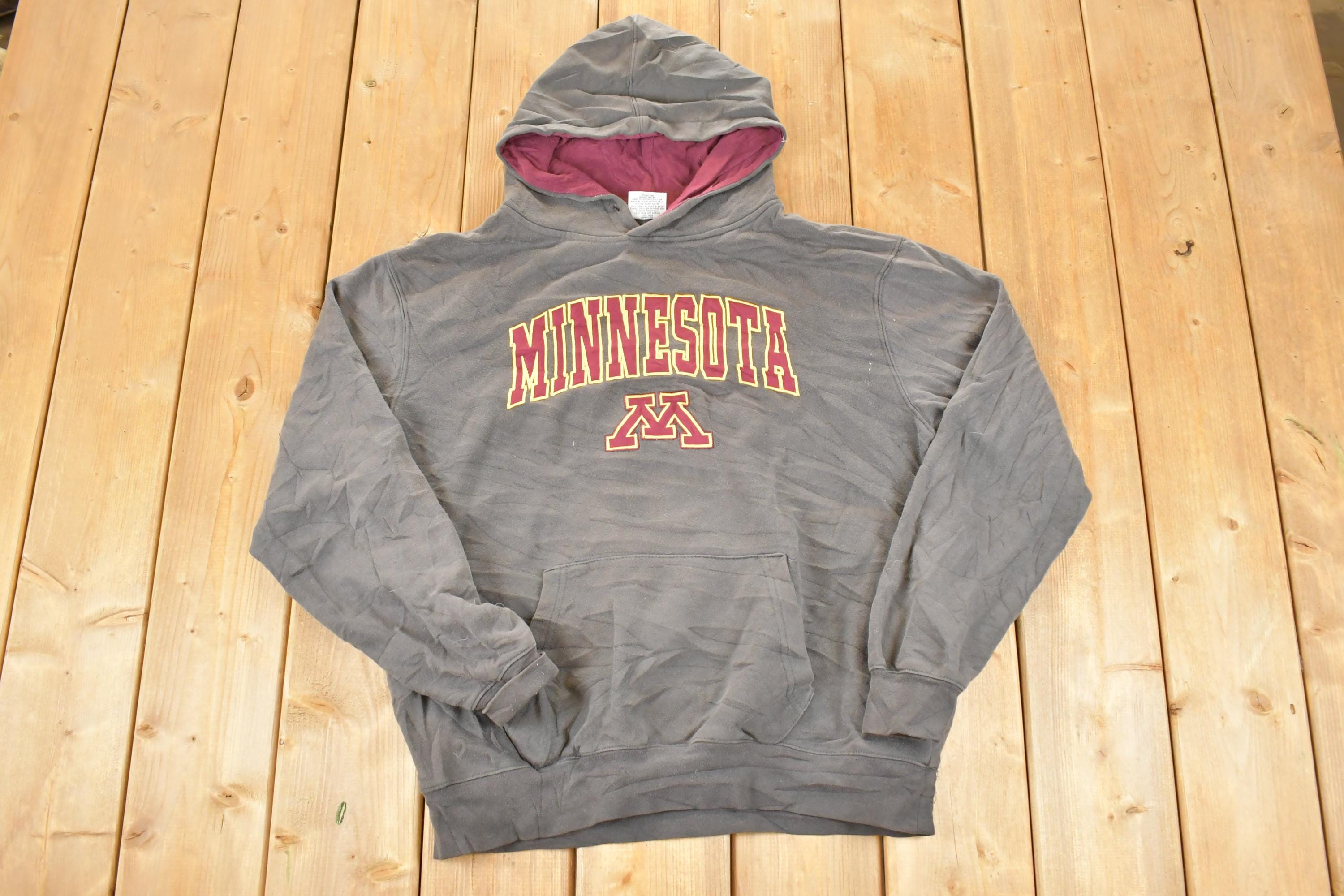 Vintage 1990s Minnesota University Hoodie Sweatshirt Men's L