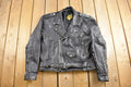 Vintage 1990s Protech Leather Apparel Biker Jacket