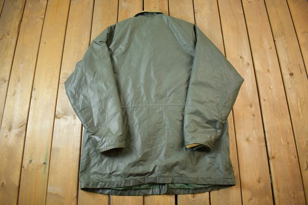 Vintage 1990s Woolrich Wool Lined Nylon Jacket Made In USA - XL