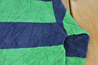 Vintage 1980's Off The Wall Velour Striped Rugby Sweater Youth M-L