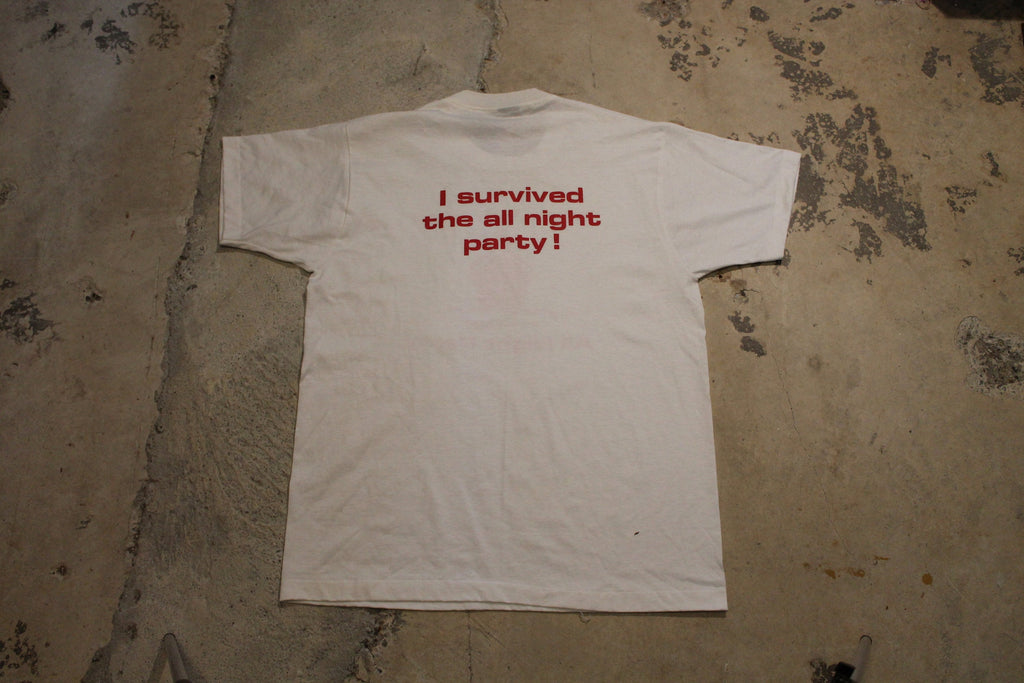 Vintage 1990s Athens High School All Night Party Graphic T Shirt