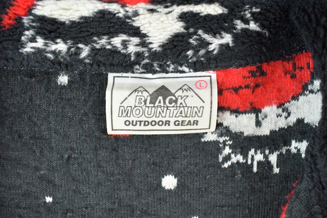 Vintage 1990s Black Mountain Cardinal AOP Fleece Sweater