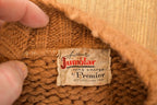 Vintage 1960s Jumblar Hand Shaped Wool Knit Cardigan Sweater Men's S