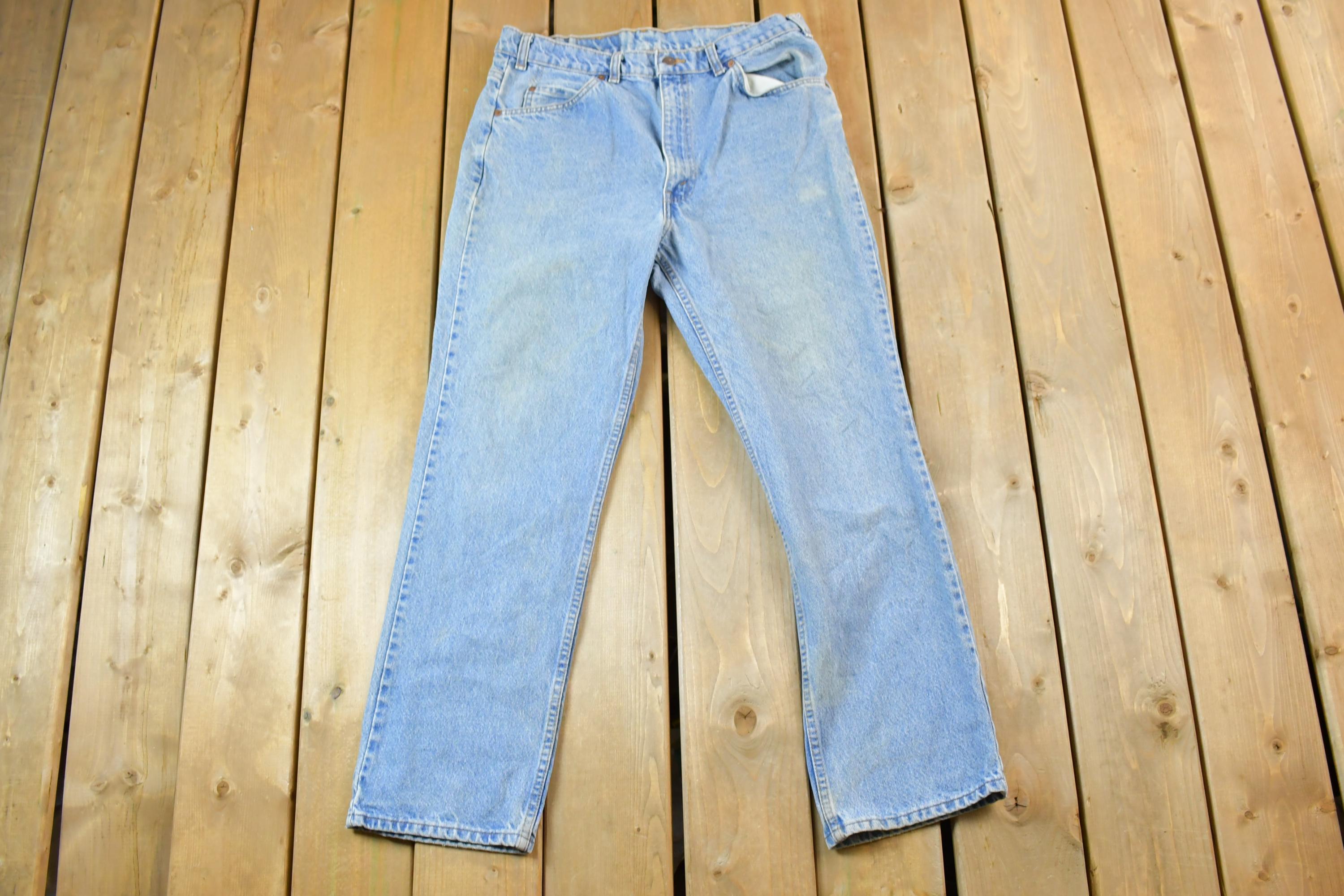 Vintage 1990s Levi Strauss Orange Tab Denim Jeans Size 33 x 29