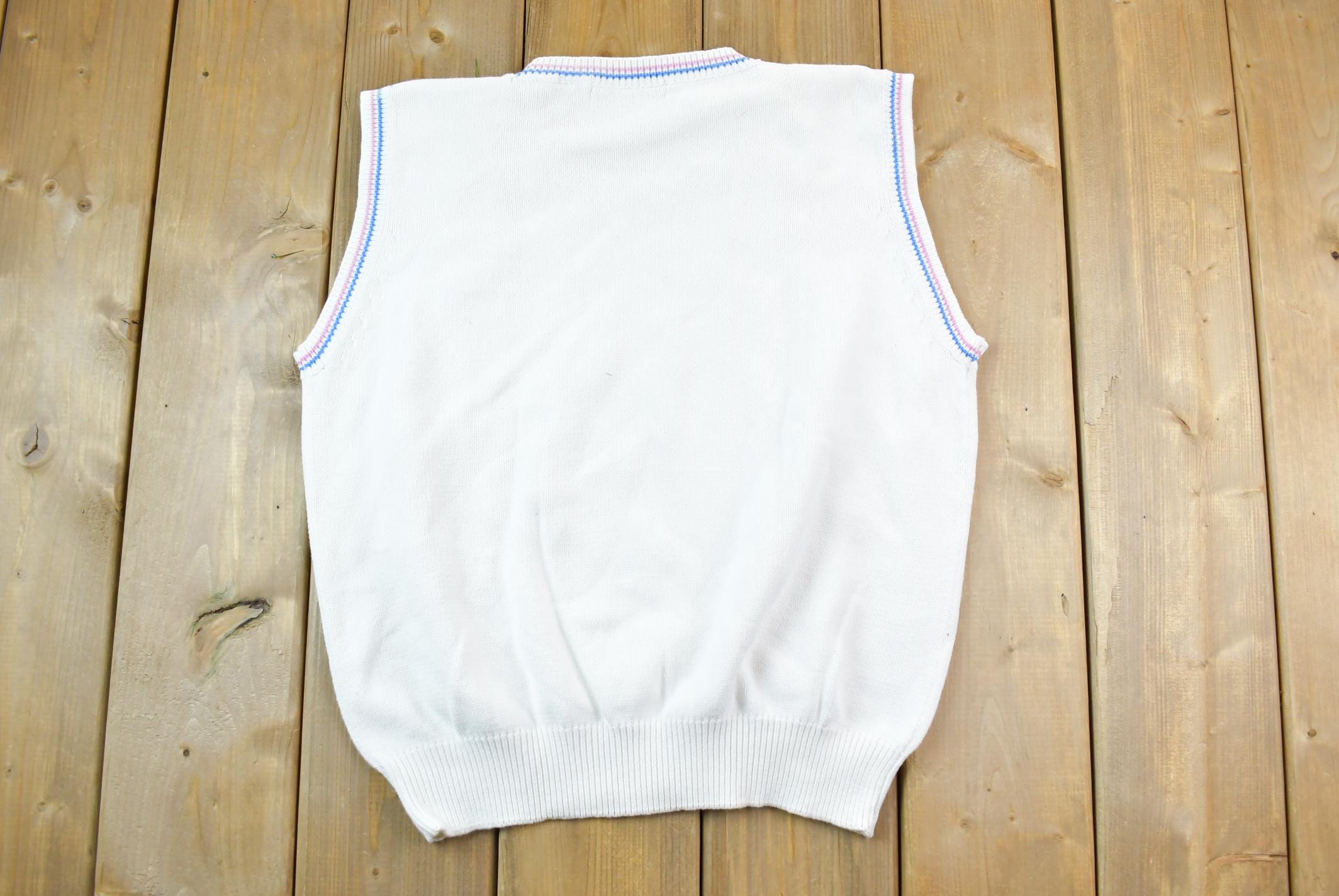 Vintage 1990s Principles Club Knit Crewneck Sweater Vest