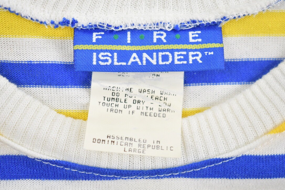 Vintage 1990s Horizontal Stripe Pocket T-Shirt