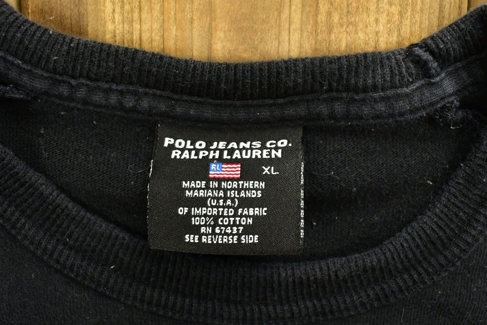 Vintage 90's Polo Jeans Co Ralph Lauren Ringer T-Shirt / Graphic / 80s / 90s / Streetwear / Retro Style / Polo Sport / Made In USA