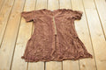 1990s Geeta Button Up Rayon Blouse Shirt Womens M /