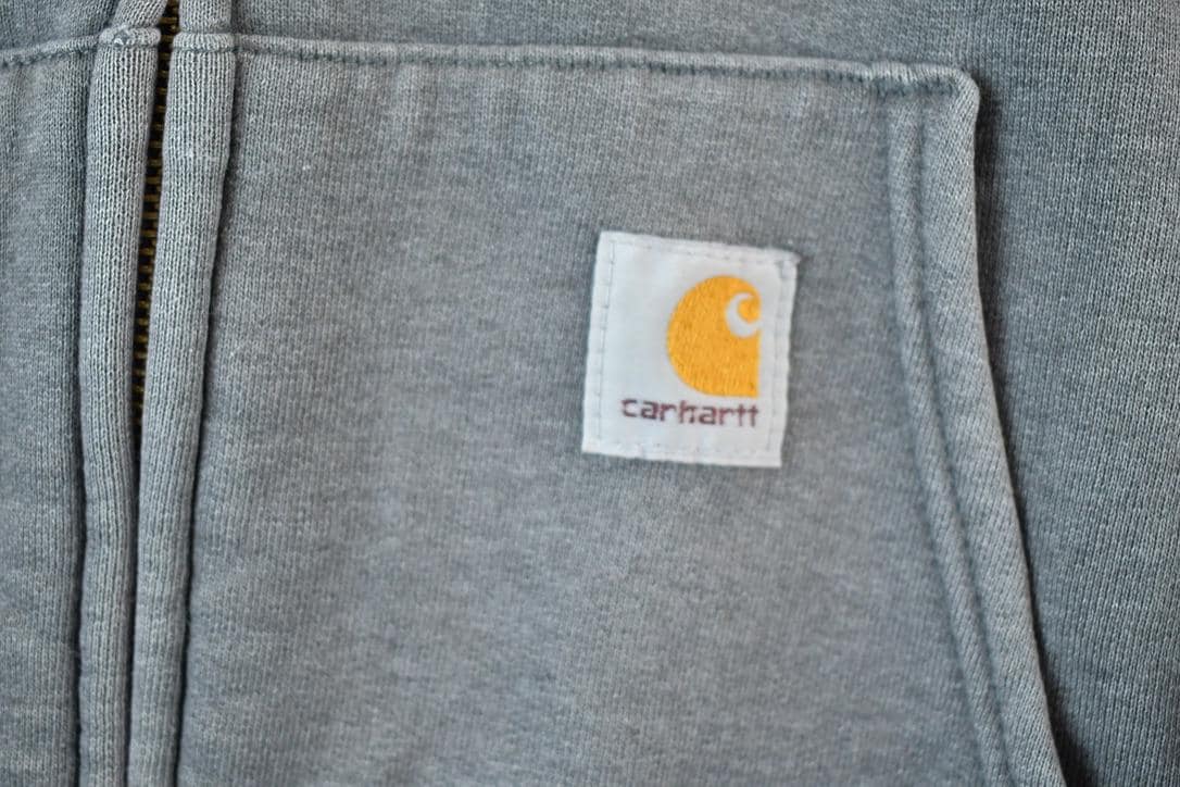 Vintage Y2K Distressed Carhartt Full Zip Hoodie Sweatshirt Mens XXL