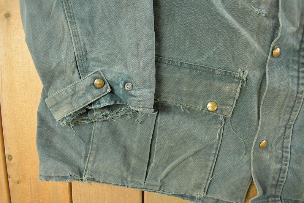 Vintage 1990s Distressed Carhartt Blanket Lined Field Coat Men's XL