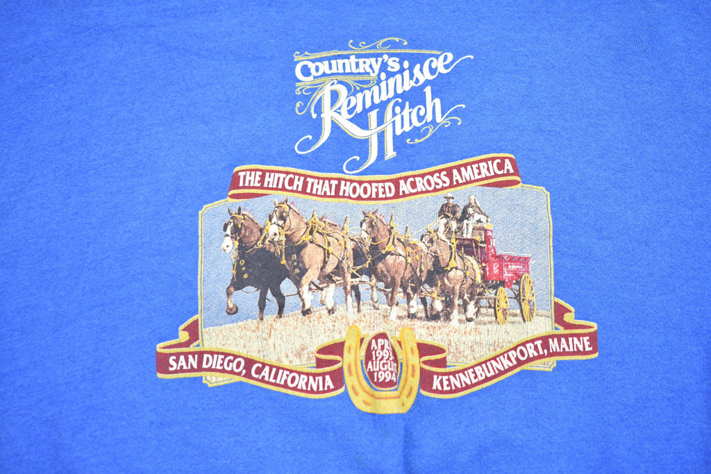 Vintage 1992 Country's Reminisce Hitch Graphic Crewneck Sweatshirt