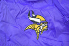 Vintage 1990s Purple Minnesota Vikings NFL Windbreaker Full Zip Unique Sports Generations Jacket
