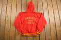 Vintage 1980s Hooded Half Zip Windbreaker Jacket