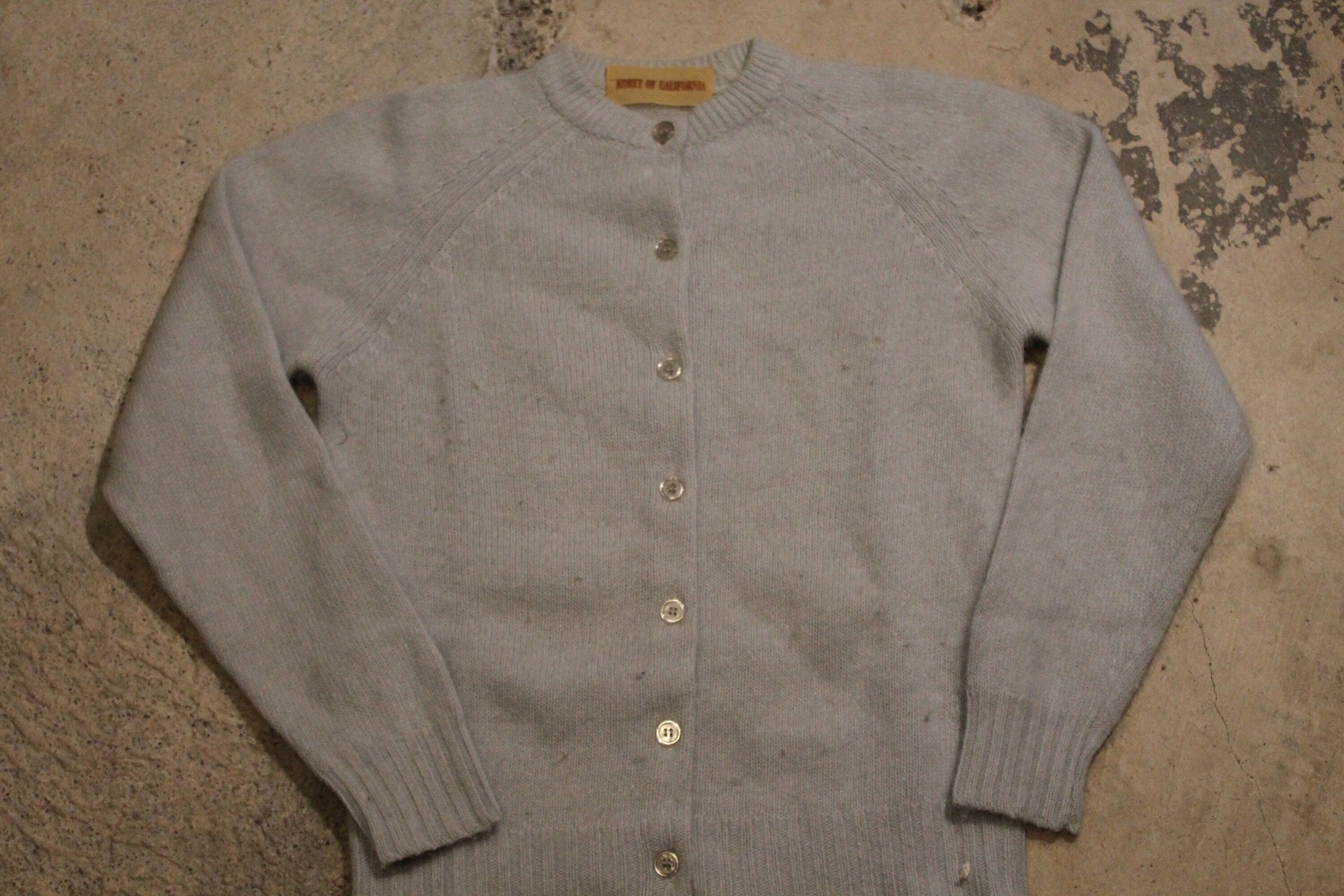 Vintage 1980s Koret Of California Knit Cardigan Sweater