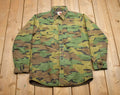 Vintage Military MWG Camo Button Up Sweater