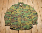 Vintage Military MWG Camo Button Up Sweater