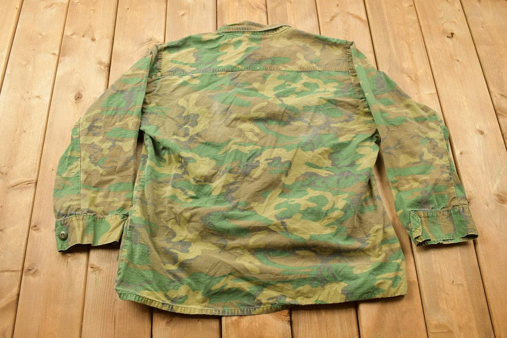 Vintage Military Button Up Shirt