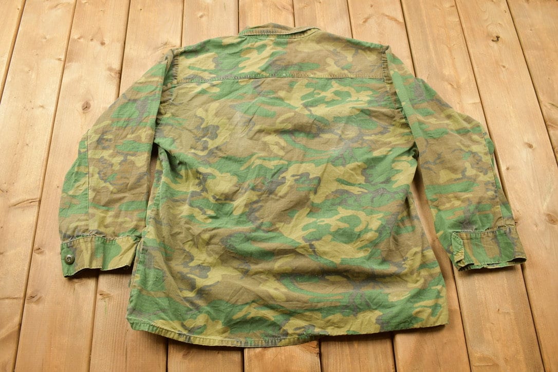 Vintage Military Button Up Shirt