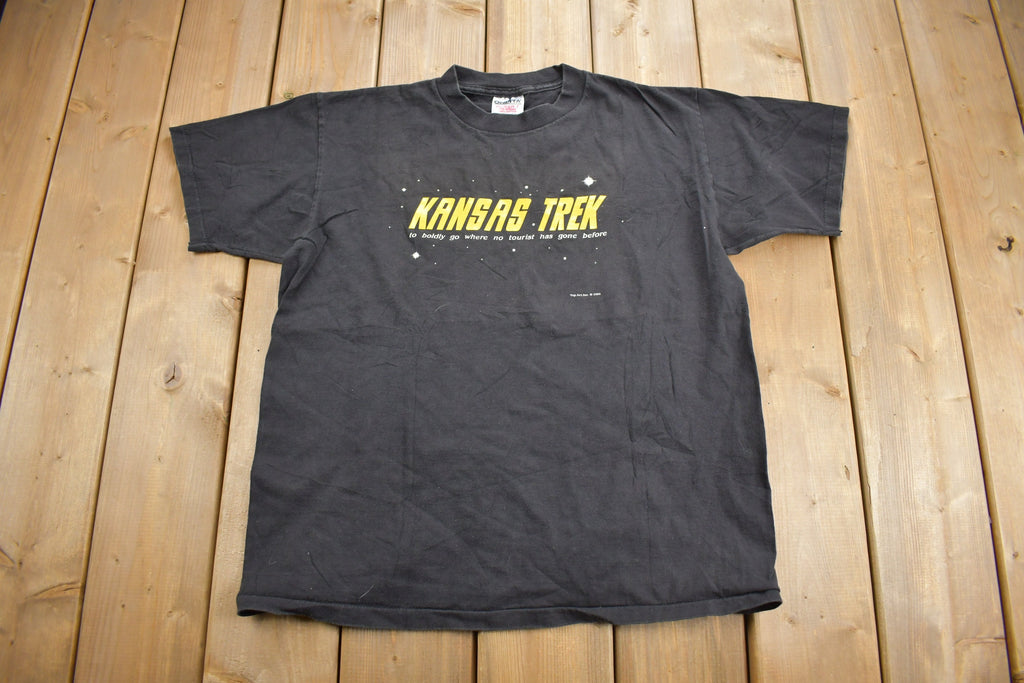 Vintage 1991 Kansas Trek Graphic T Shirt