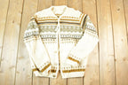 Vintage 1970s Norvik Ren-Dale Cardigan Sweater Men's M