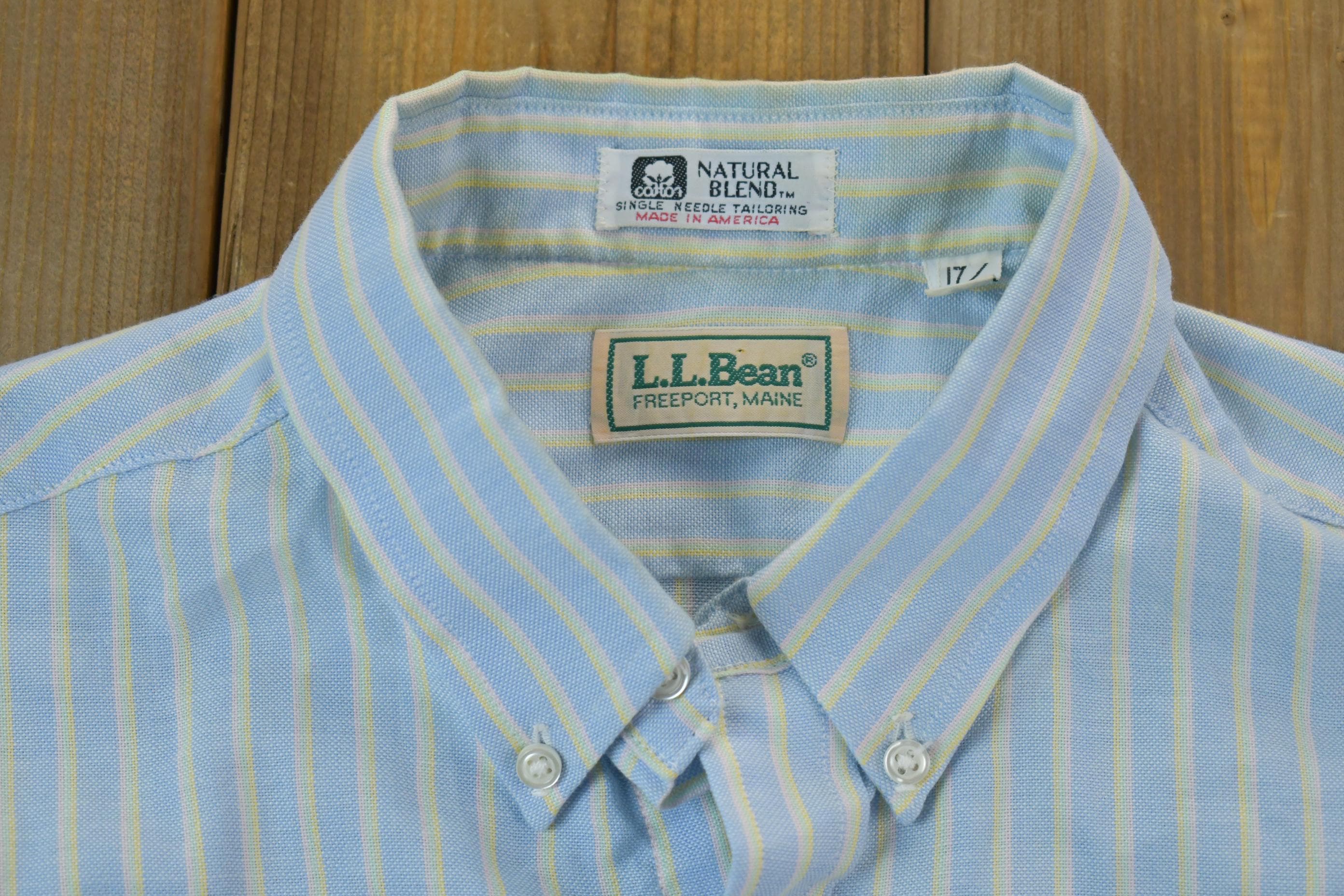 Vintage 1990s L.L Bean Striped Button-up Shirt