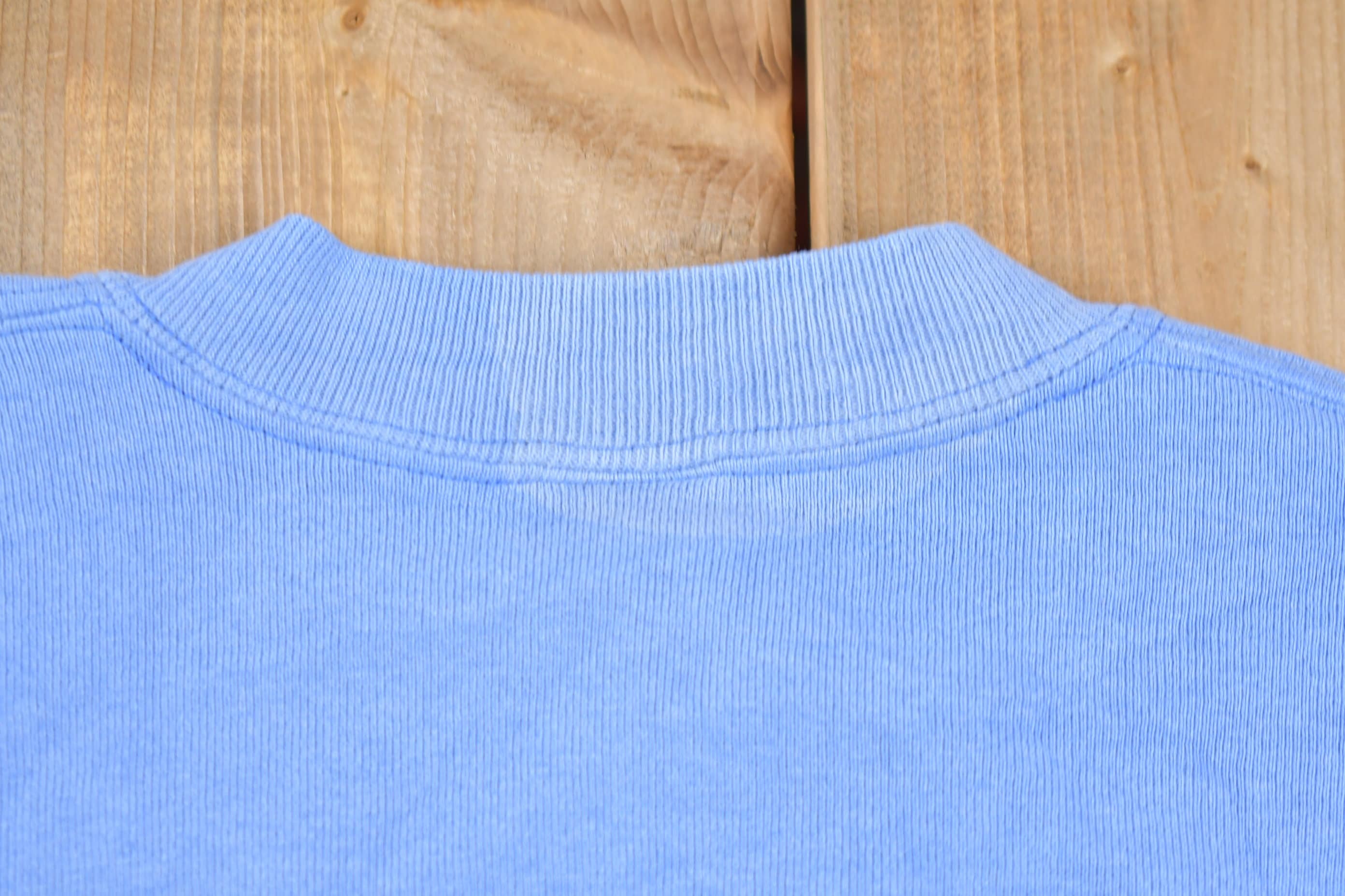 Vintage 1990s Russell Athletics Blank Blue Crewneck Sweatshirt