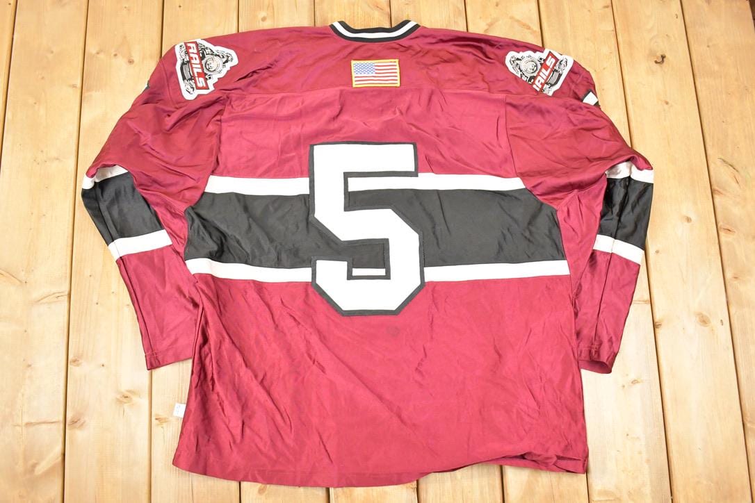 Vintage 1990s Rails USA Embroidered Hockey Jersey Mens XXL
