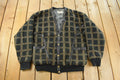 Vintage 1980s Trutus Biancaria Insulated Knit Cardigan Sweater Jacket Men's Small