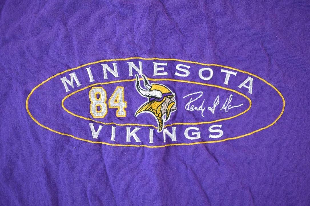 Vintage 1990s Minnesota Vikings NFL Football Graphic T-Shirt Made In Mexico