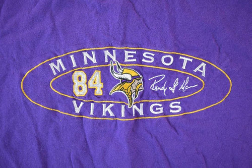 Vintage 1990s Minnesota Vikings NFL Football Graphic T-Shirt Made In Mexico