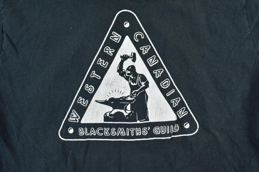 Vintage 1990s Western Canadian Blacksmiths Guild Single Stitch T-Shirt
