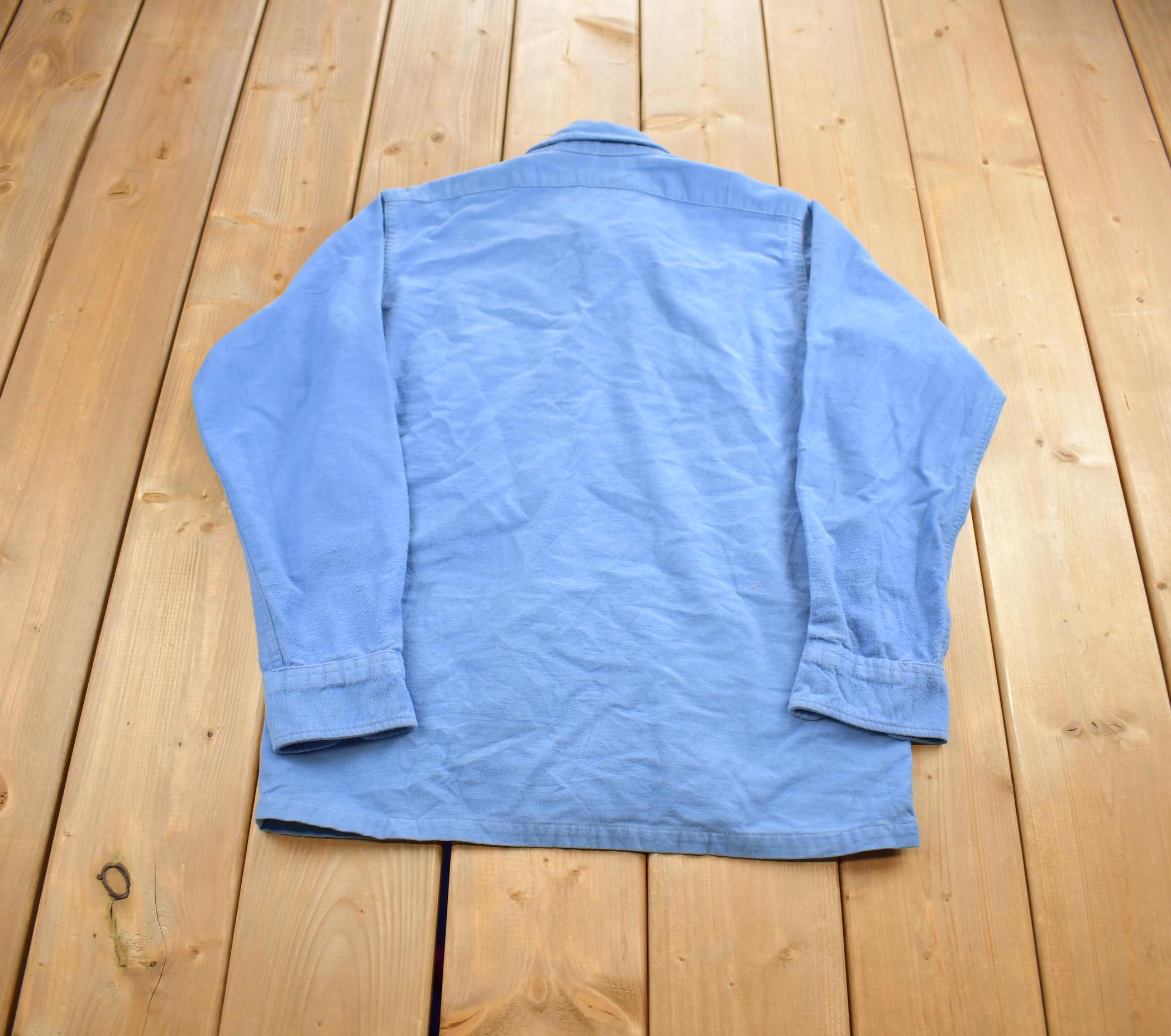 Vintage 1980s L.L Bean Blank Button Up Shirt