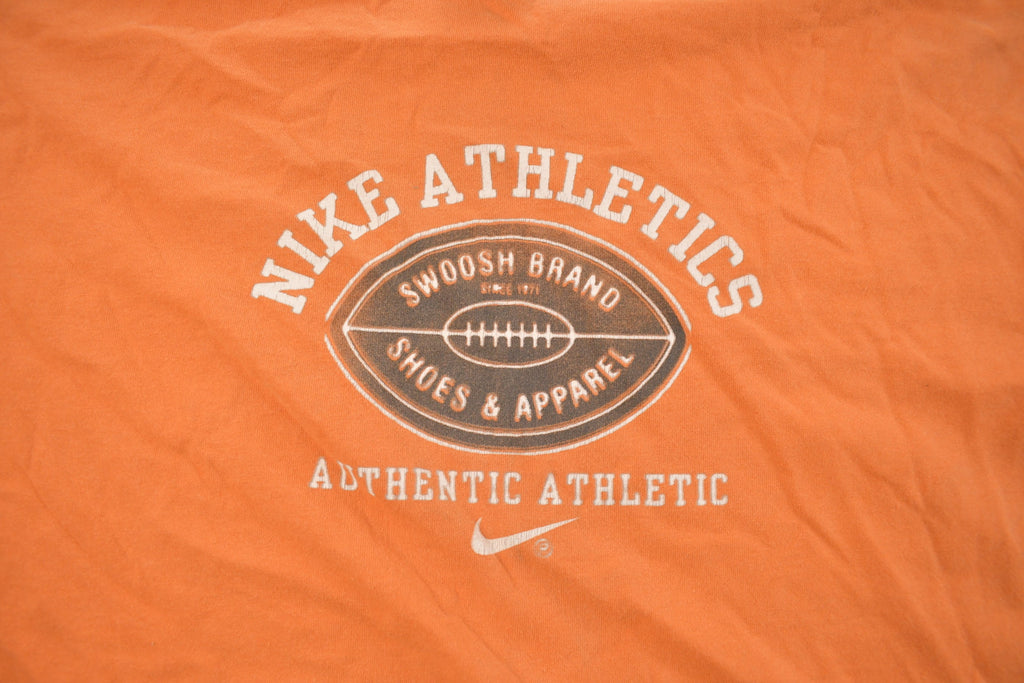 Vintage 1990s Nike Athletics Football Graphic Long Sleeve Shirt