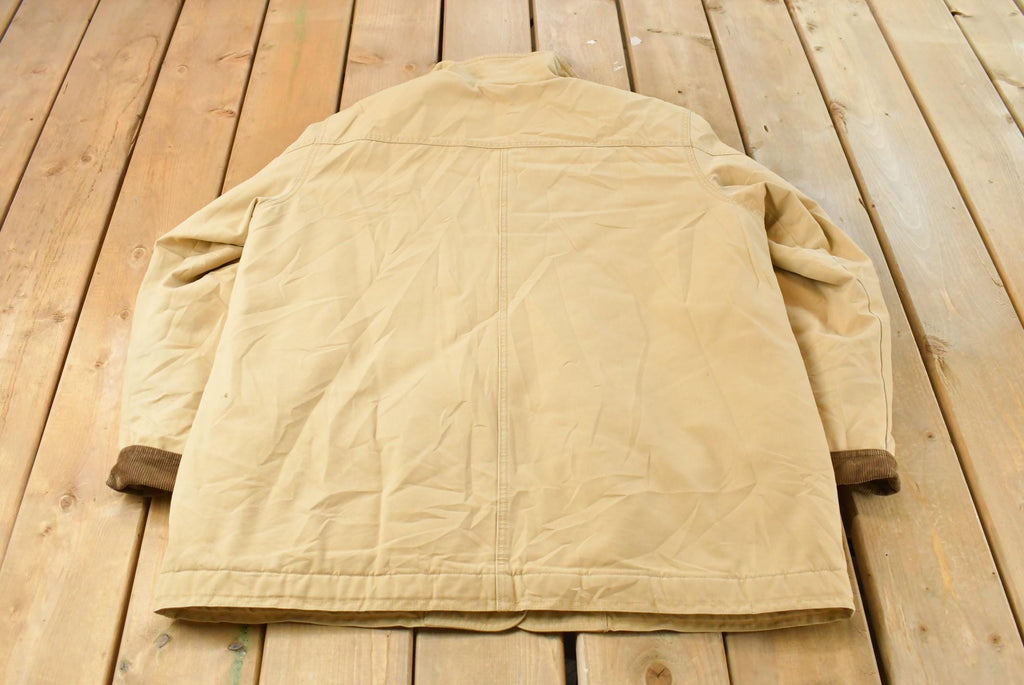 Vintage 1990s L.L. Bean Lined Barn Chore Jacket Women's XL / Workwear / Streetwear / Barn Coat / 90s LL Bean