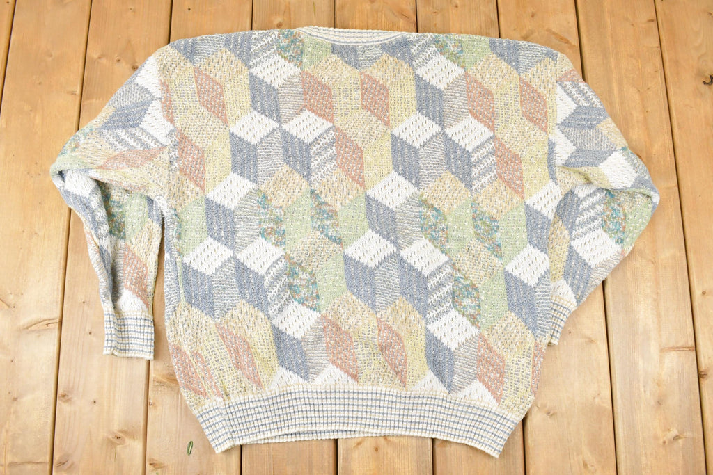 Vintage 1990s Idea Uomo Knit Crewneck Sweater Mens XL