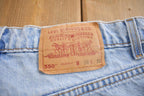 Vintage 1990s Levi's 550 Relaxed Fit Denim Jeans Made In USA Size 38x30