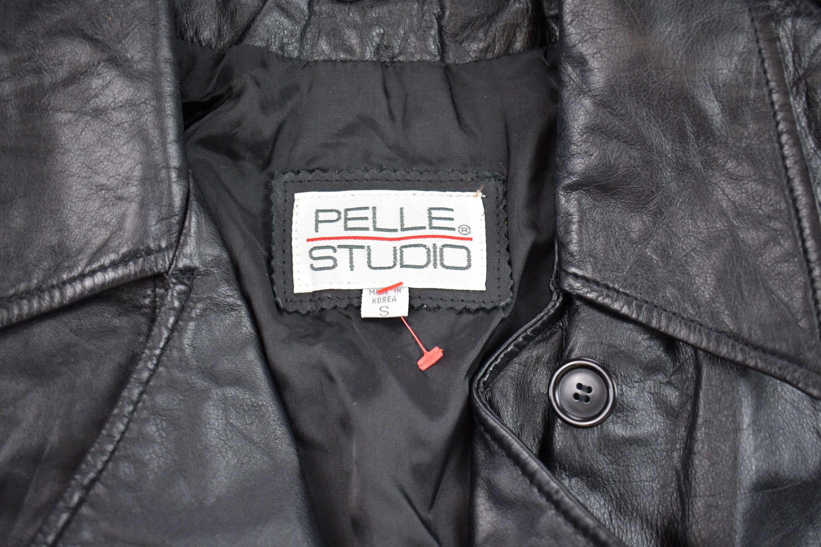 Vintage 1990s Pelle Studio Leather Full Length Jacket